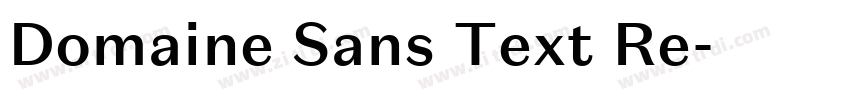 Domaine Sans Text Re字体转换